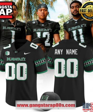 Hawaii Rainbow Warriors Special Edition New Custom Black Football Jersey