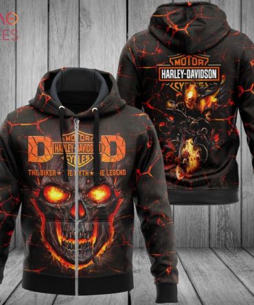 Harley Davidson Skull 3D Hoodie Limited Edition