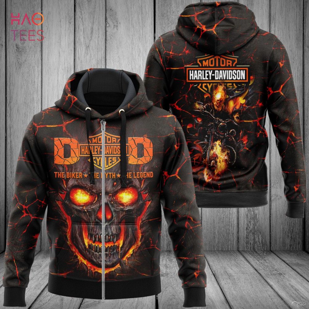 Harley Davidson Skull 3D Hoodie Limited Edition