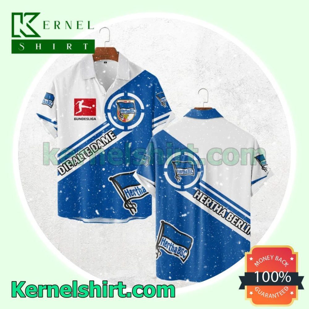 Hertha Bsc Bundesliga Trendy Hawaiian Shirt Aloha Shirt