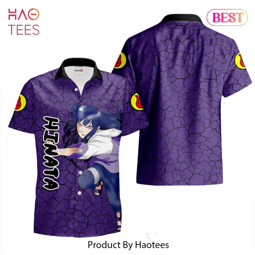 Hinata Hyuga Hawaiian Shirts Custom Anime Merch Clothes For Men Women