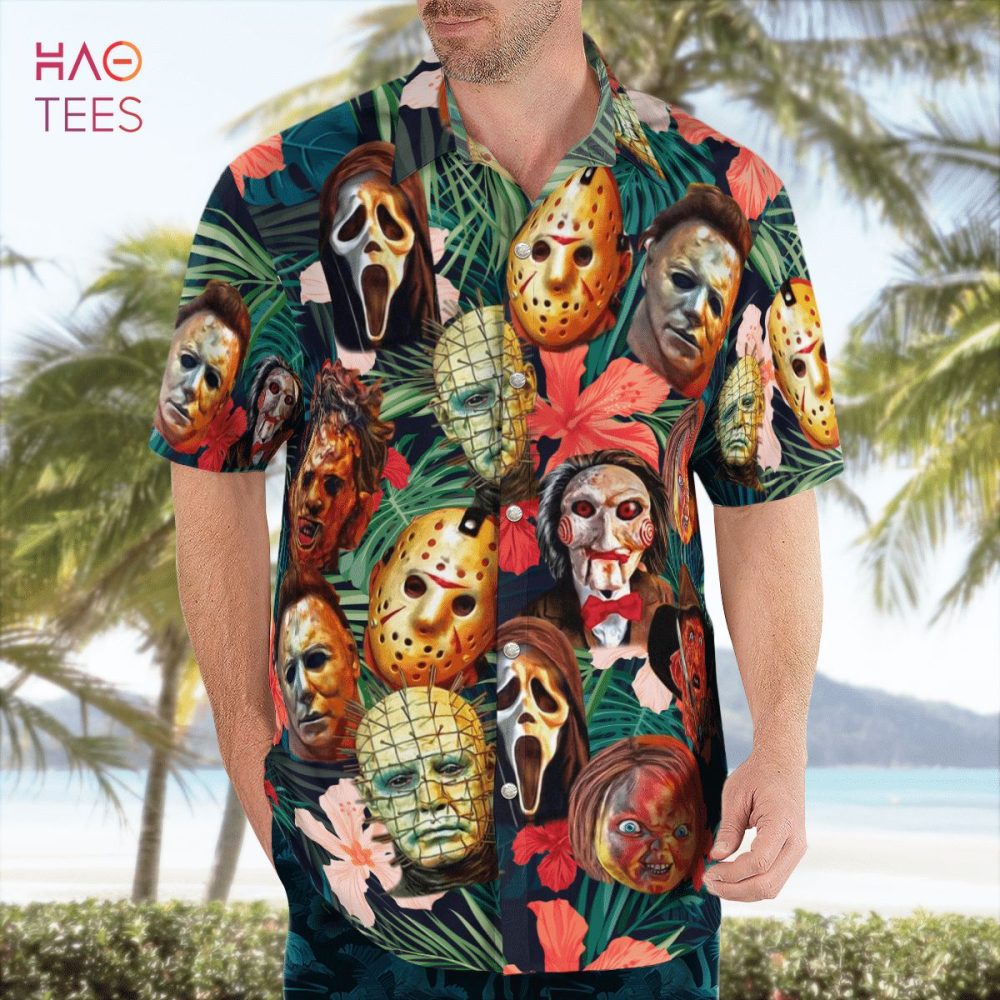 Horror Character Tropical Hawaiian Shirt - Image 2