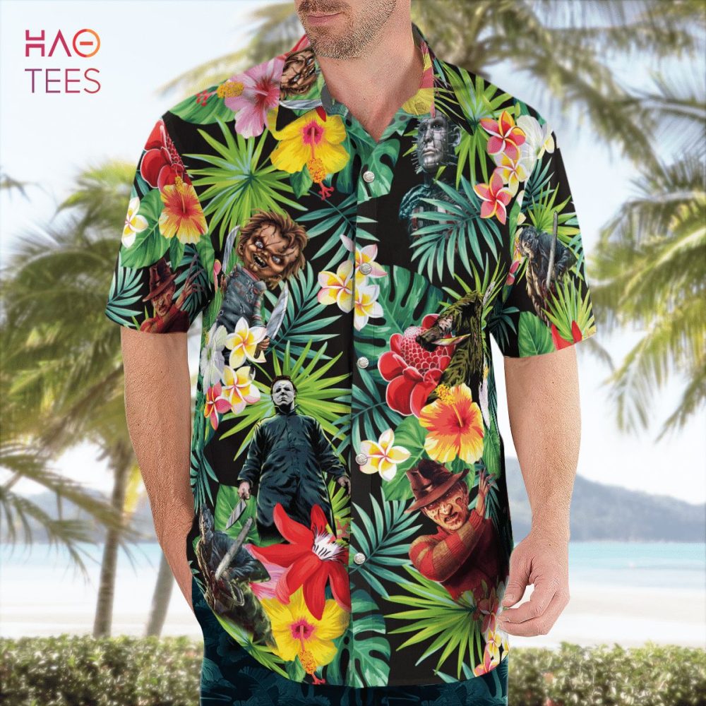 Horror Characters Fashion Hawaiian Shirt - Image 2