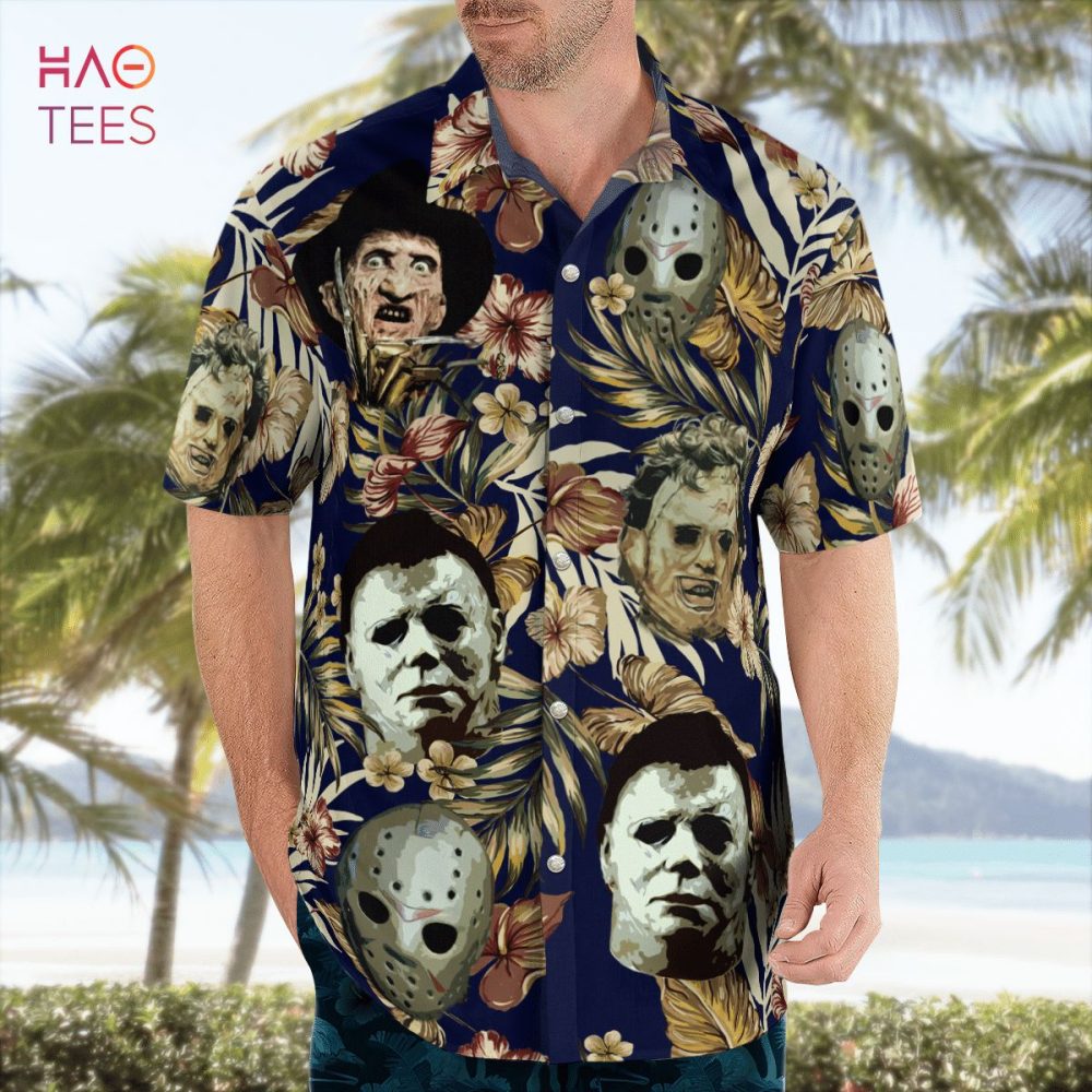 Horror Characters Halloween Hawaiian Shirt - Image 2