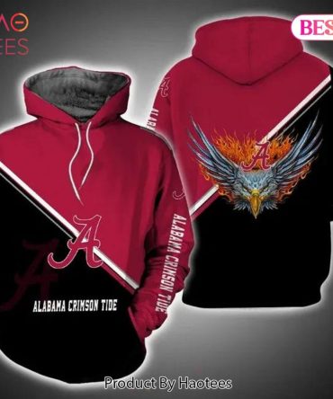 Alabama Crimson Tide Fire Eagle 3D Hoodie Alabama Crimson Tide
