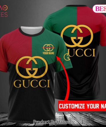 Gucci Brand Customize Name 3D T-Shirt Mix Color Limited Edition