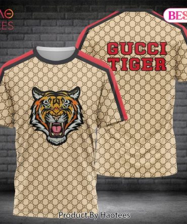 Gucci Tiger Full Printing Brand 3D T-Shirt