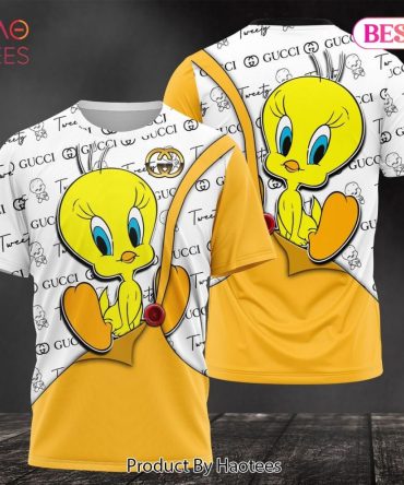 Gucci Vintage Tweety Brand 3D T-Shirt Limited Edition