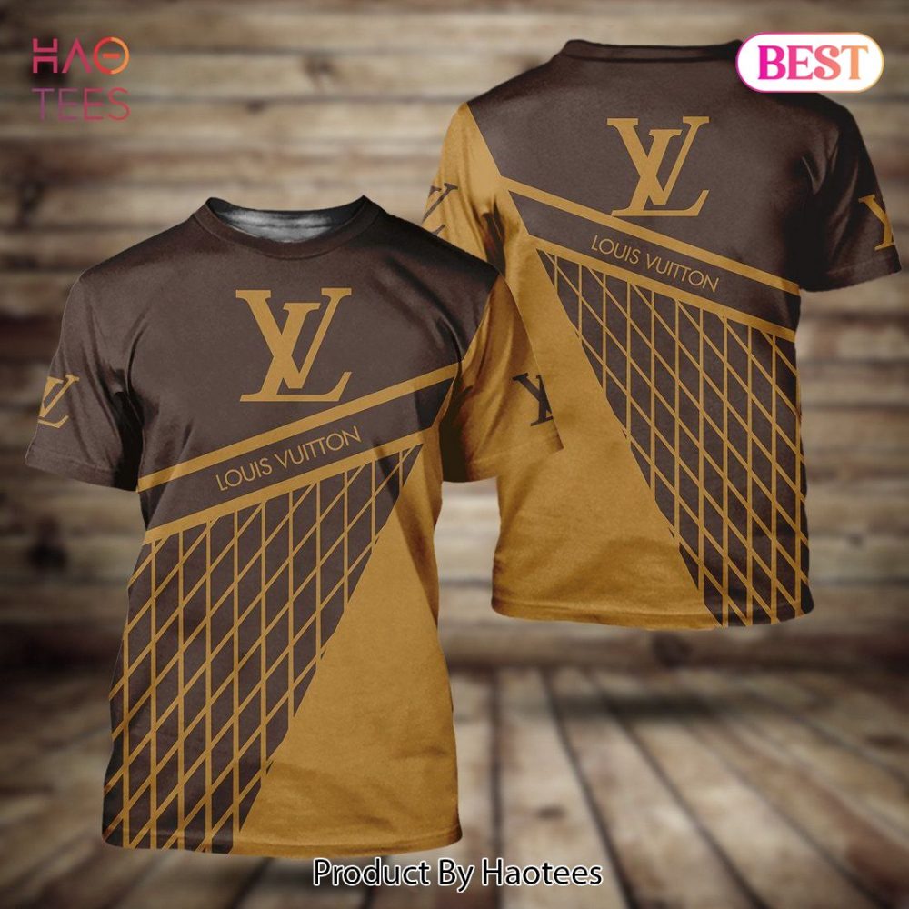 Louis Vuitton Diagonal Plaid 3D T-Shirt Limited Edition