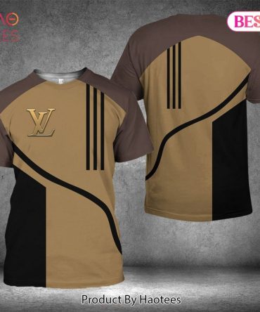 Louis Vuitton Luxurious Dark Color 3D T-Shirt Limited Edition