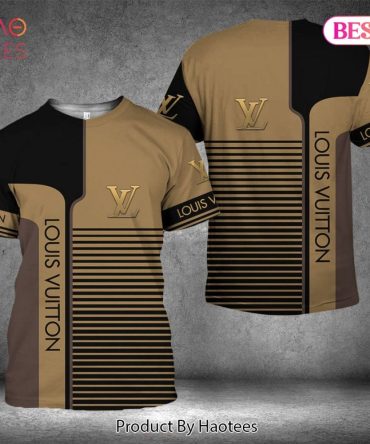 Louis Vuitton Brand Brown Mix Black 3D T-Shirt