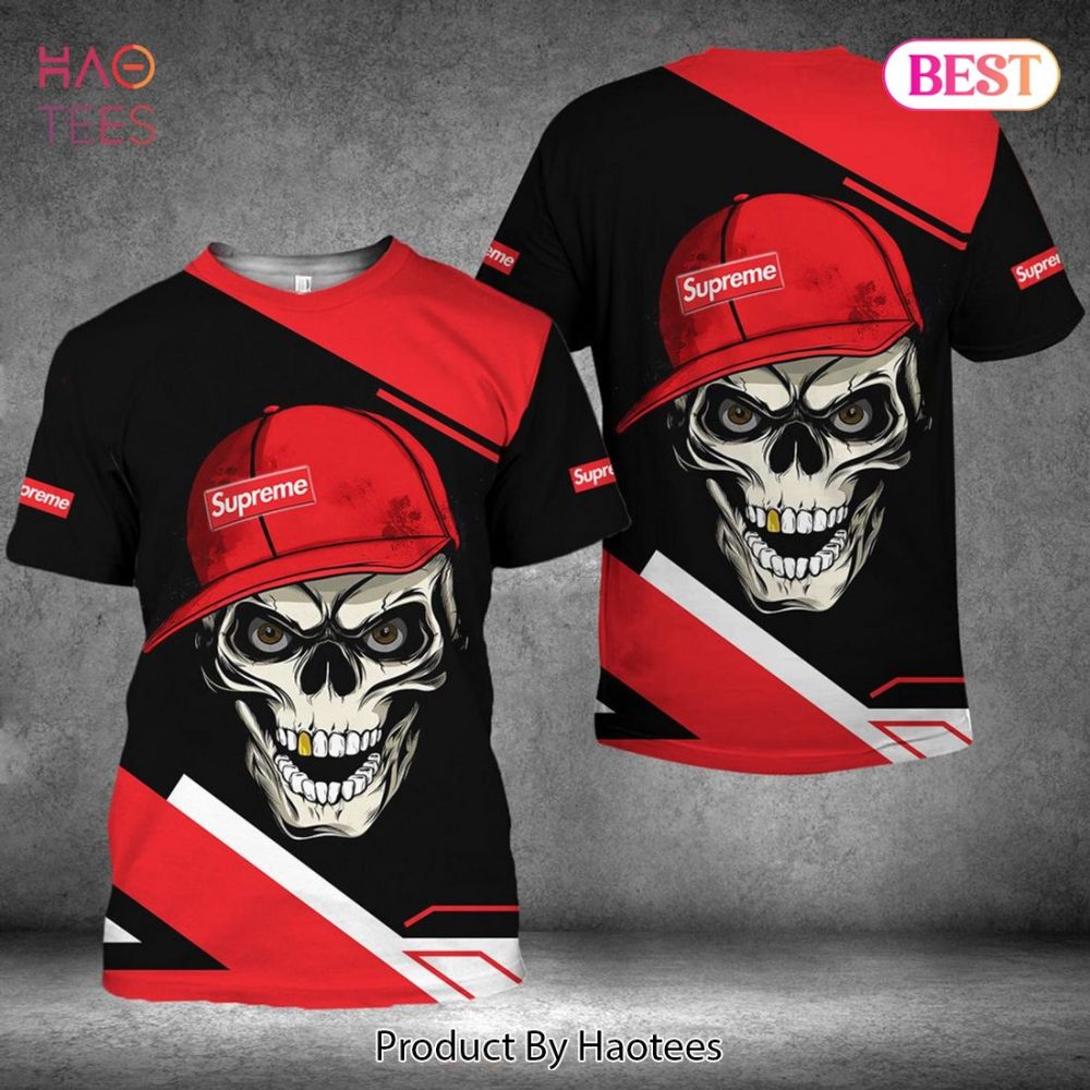 Skullcap Supreme Brand 3D T-Shirt