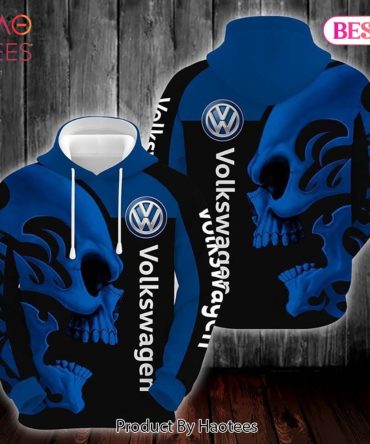 Volkswagen Skull Black Blue 3D Hoodie For Men For Women Volkswagen 3D Shirt