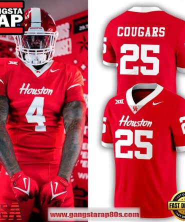 Houston Cougars 2025 New Red Uniform Custom Football Jersey