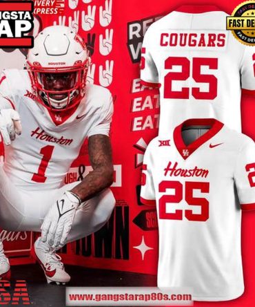 Houston Cougars 2025 Official White Edition Football Jersey