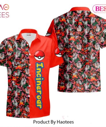 Incineroar Hawaiian Shirts Custom Anime Merch Clothes For Men Women Hot Trend 2023