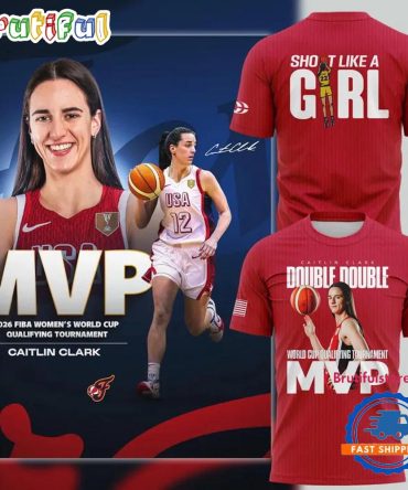 Indiana Fever Caitlin Clark Mvp Of The 2026 Fiba Women’S World Cup Qualifying Tournament T Shirt