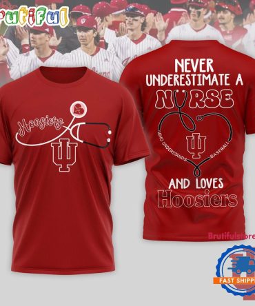 Indiana Hoosiers Ncaa Game Day Nurse Limited 3D T Shirt