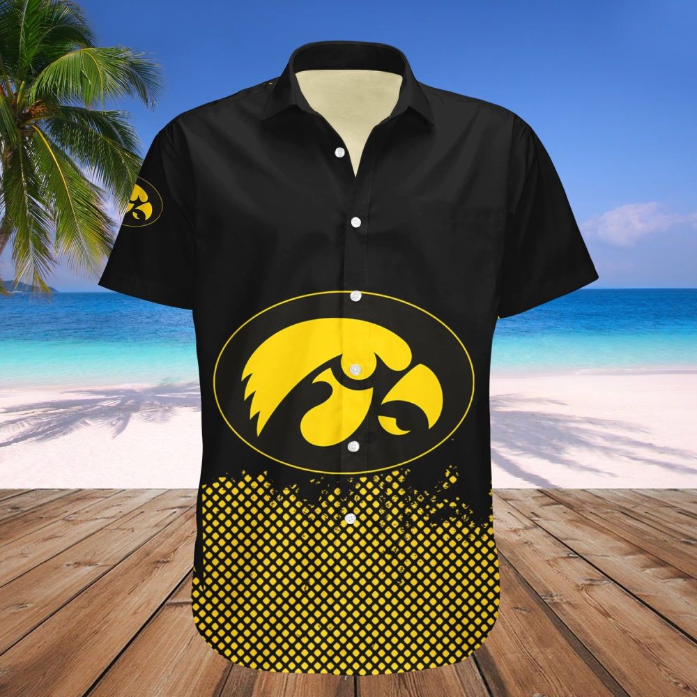 Iowa Hawkeyes Hawaii Shirt Basketball Net Grunge Pattern – Ncaa