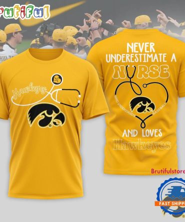 Iowa Hawkeyes Ncaa Game Day Nurse Limited 3D T Shirt