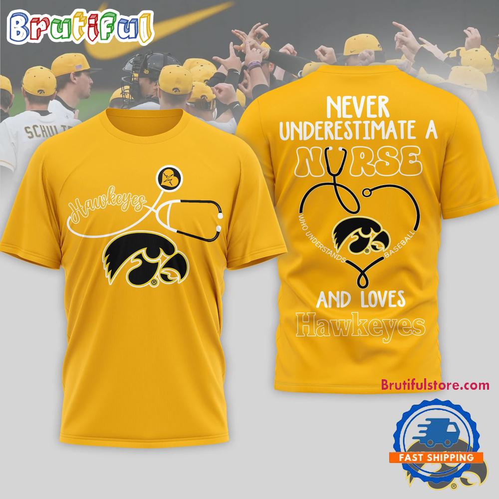 Iowa Hawkeyes Ncaa Game Day Nurse Limited 3D T Shirt