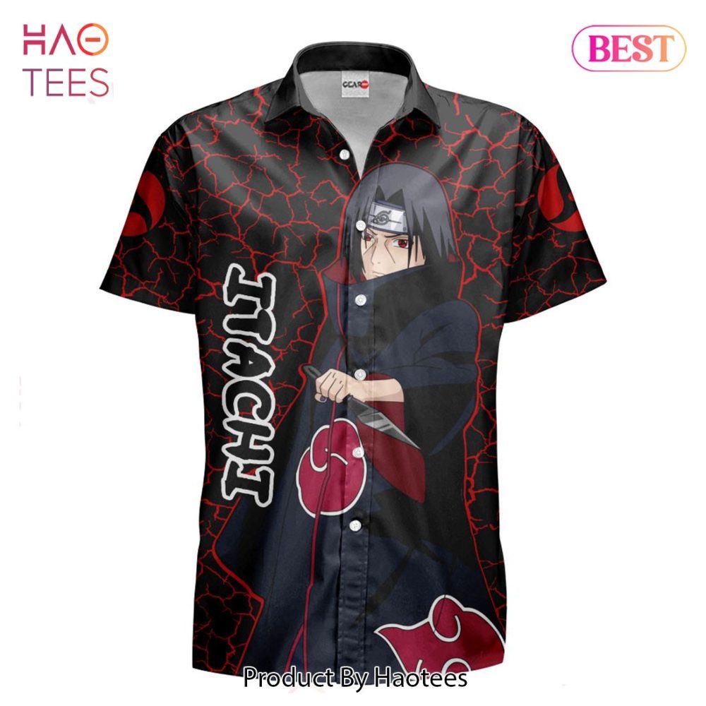 Itachi Uchiha Hawaiian Shirts Custom Anime Merch Clothes For Men Women - Image 2