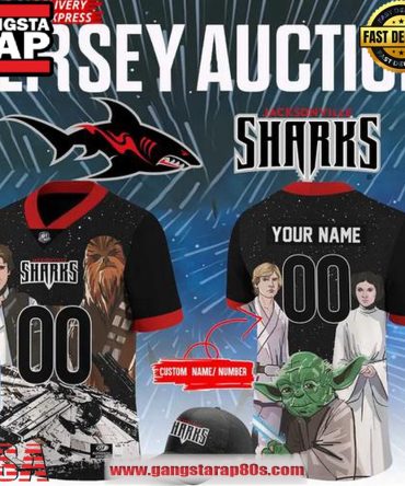 Jacksonville Sharks X Star Wars Custom Galaxy Football Jersey