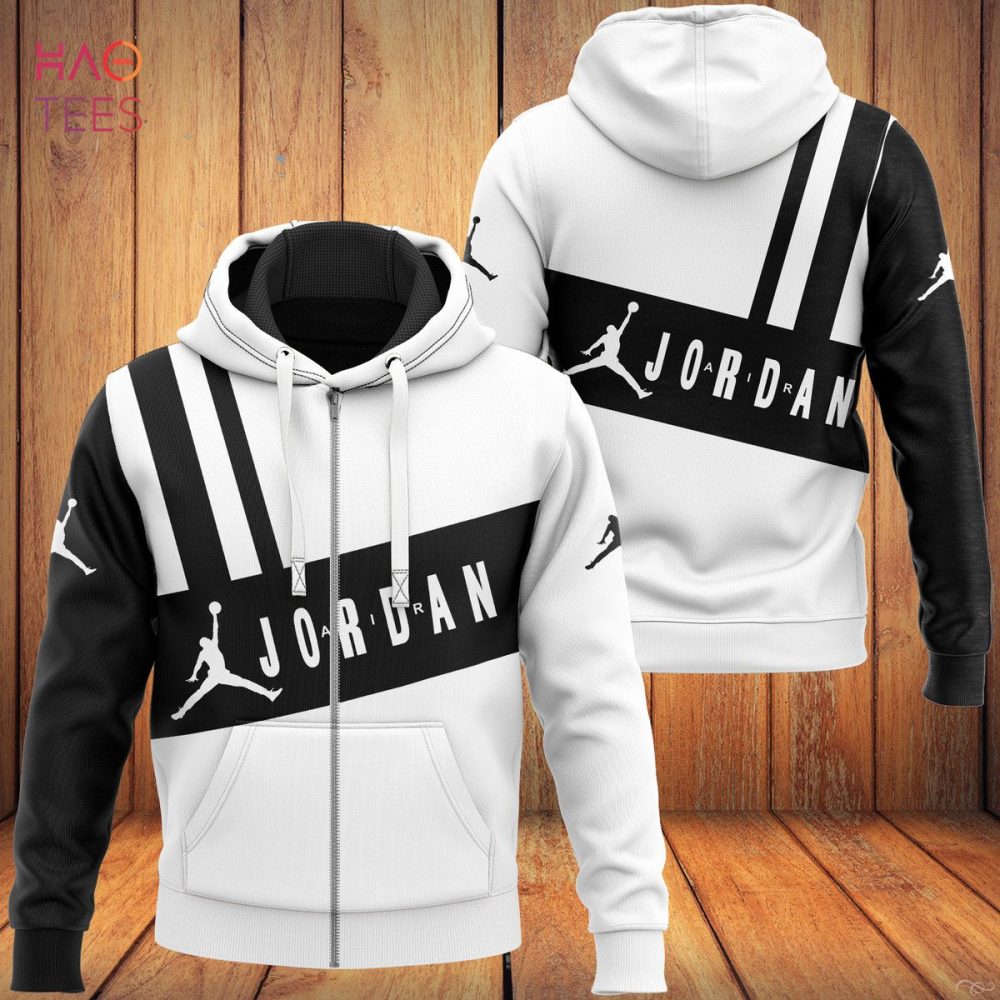 Jordan Black Mix White Luxury Hoodie Limited Edition