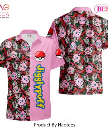Jigglypuff Hawaiian Shirts Custom Anime Merch Clothes For Men Women Hot Trend 2023