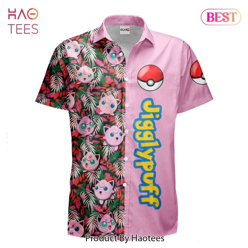 Jigglypuff Hawaiian Shirts Custom Anime Merch Clothes For Men Women Hot Trend 2023 - Image 2