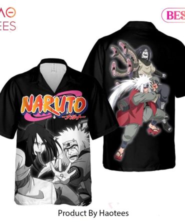 Jiraiya And Orochimaru Hawaiian Shirt Naruto Anime Shirt For Men Women