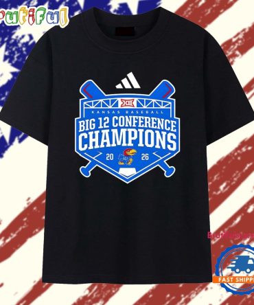 Kansas Jayhawks Big 12 Baseball Regular Season Champions 2026 T Shirt