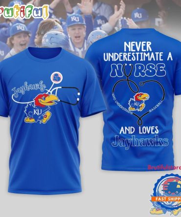 Kansas Jayhawks Ncaa Game Day Nurse Limited 3D T Shirt