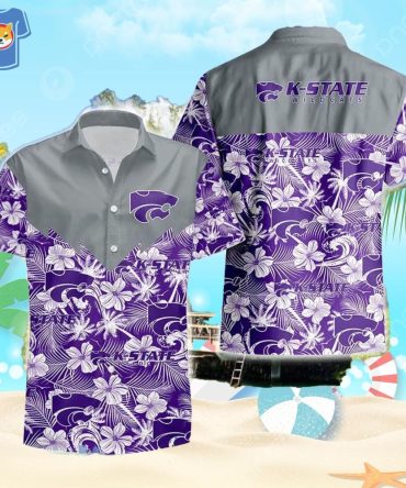 Kansas State Wildcats With Hibicus Flower Beach Summer Pattern Hawaiian Shirt