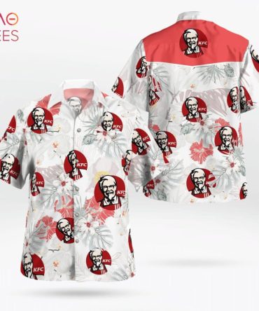 Kfc Fast Food All Over Print 3D Flowery Aloha Summer Beach Hawaiian Shirt