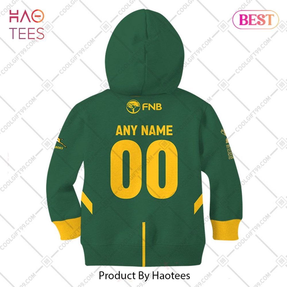 Kid Rugby World Cup 2023 Champion Springboks South Africa Rugby Home Jersey Style Kid Hoodie, T-Shirt, Zip Hoodie, Sweatshirt - Image 5