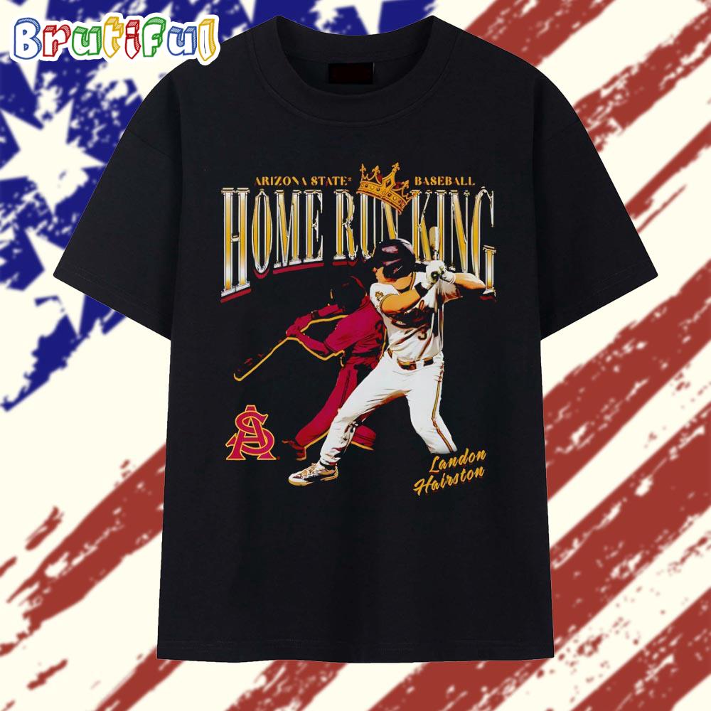 Landon Hairston Home Run King Arizona State Sun Devils Baseball Vintage T Shirt