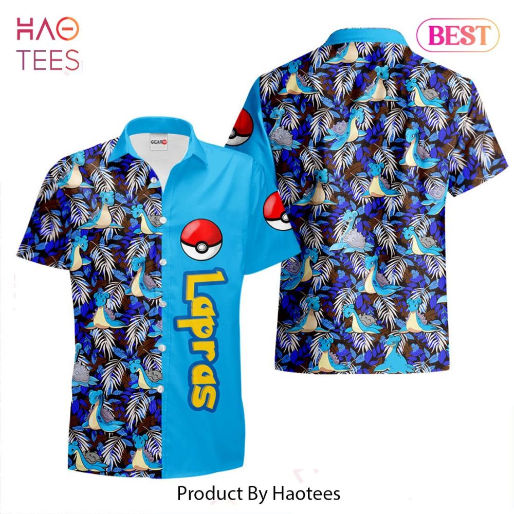 Lapras Hawaiian Shirts Custom Anime Merch Clothes For Men Women