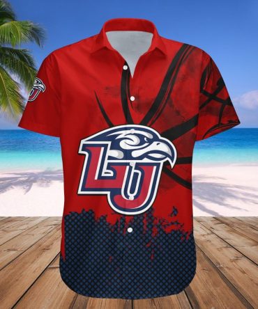 Liberty Flames Hawaii Shirt Basketball Net Grunge Pattern – Ncaa