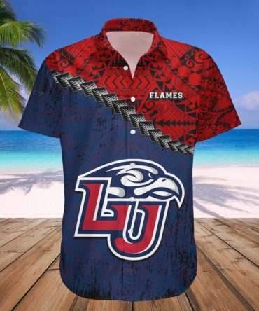 Liberty Flames Hawaii Shirt Grunge Polynesian Tattoo – Ncaa