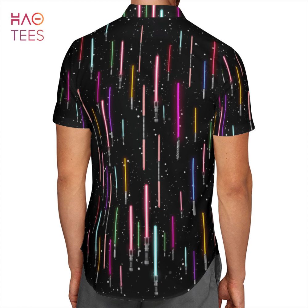 Lightsaber Galaxy Aop Hawaiian Shirt - Image 2