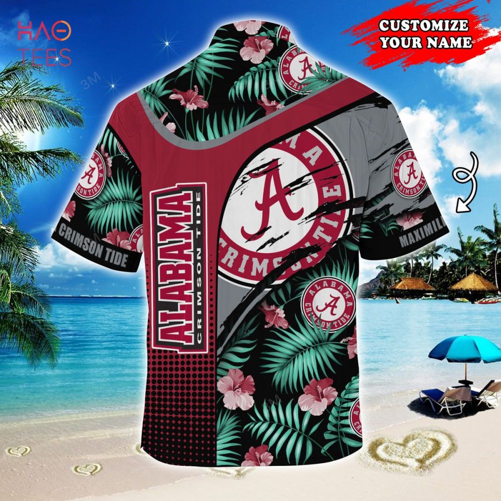 Alabama Crimson Tide Customized Summer Hawaiian Shirt, With Tropical Pattern For Fans - Image 2