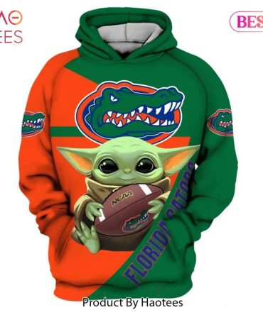 Baby Yoda Hug Ball Florida Gators 3D Hoodie Gifts For Florida Gators Fans