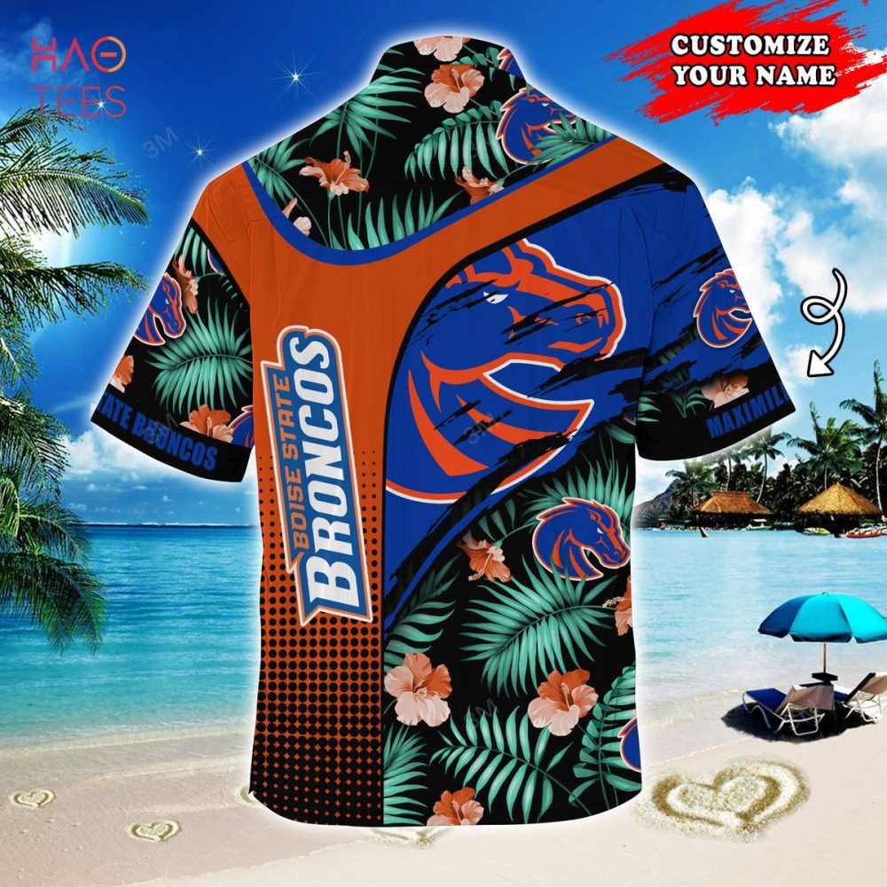 Boise State Broncos Customized Summer Hawaiian Shirt, With Tropical Pattern For Fans - Image 2