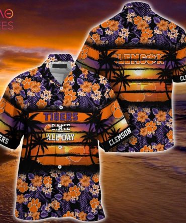 Clemson Tigers Summer Hawaiian Shirt, Floral Pattern For Sports Enthusiast This Year