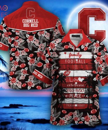 Cornell Big Red Hawaiian Shirt, Gift For Summer