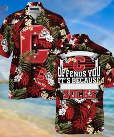 Cornell Big Red Summer Hawaiian Shirt, With Tropical Patterns For Fans