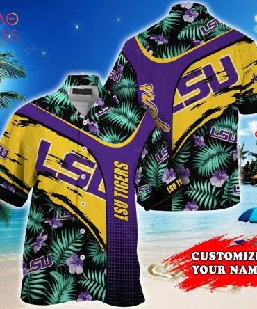 Lsu Tigers Customized Summer Hawaiian Shirt, With Tropical Pattern For Fans