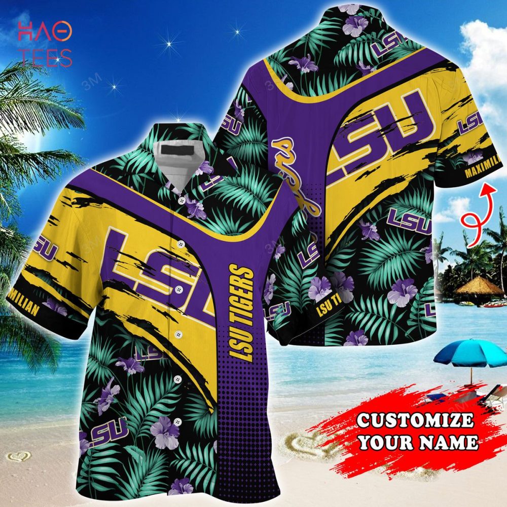 Lsu Tigers Customized Summer Hawaiian Shirt, With Tropical Pattern For Fans
