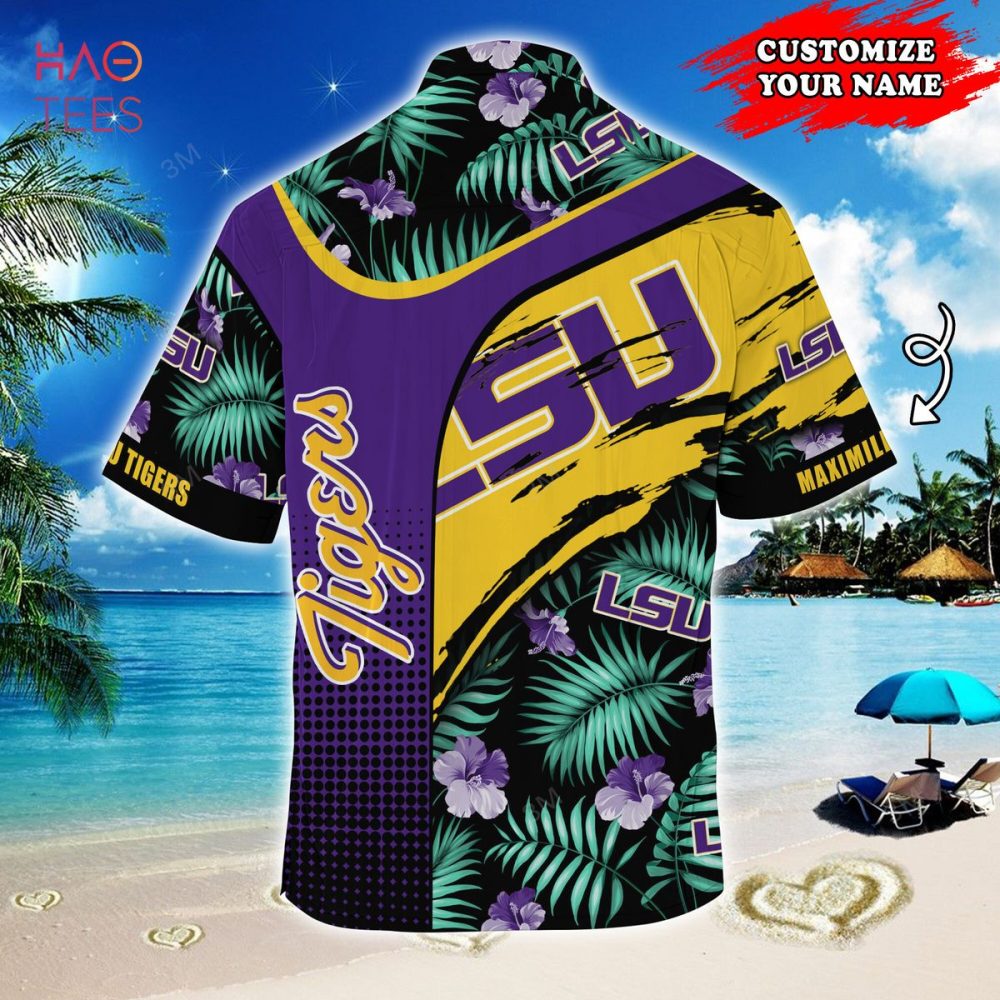Lsu Tigers Customized Summer Hawaiian Shirt, With Tropical Pattern For Fans - Image 2